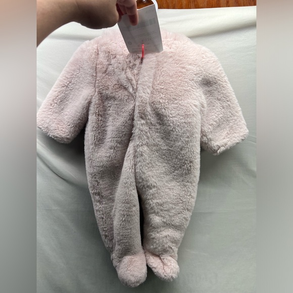 Janie and Jacking soft fleece bunting light pink size 0/3mo - Picture 1 of 8